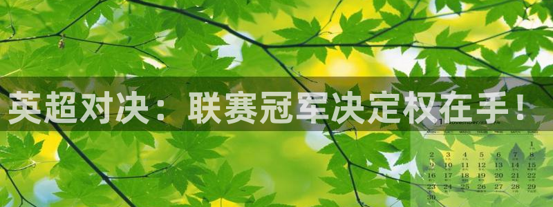 英超对决：联赛冠军决定权在手！