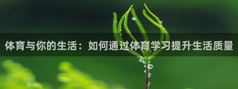 体育与你的生活：如何通过体育学习提升生活质量